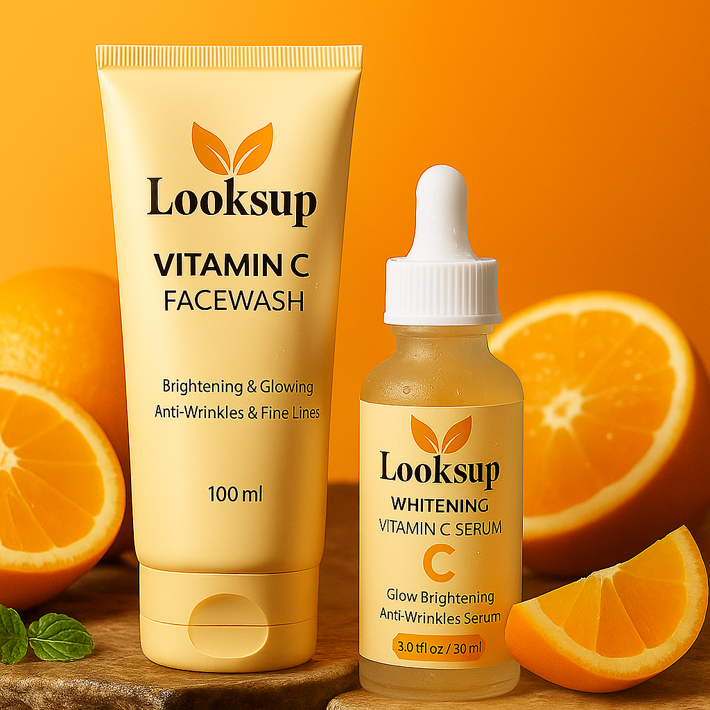 β¨ Looksup Glow & Go Vitamin C Duo πΈ Your Complete Glow Routine β Cleanse + Treat in One Bundle