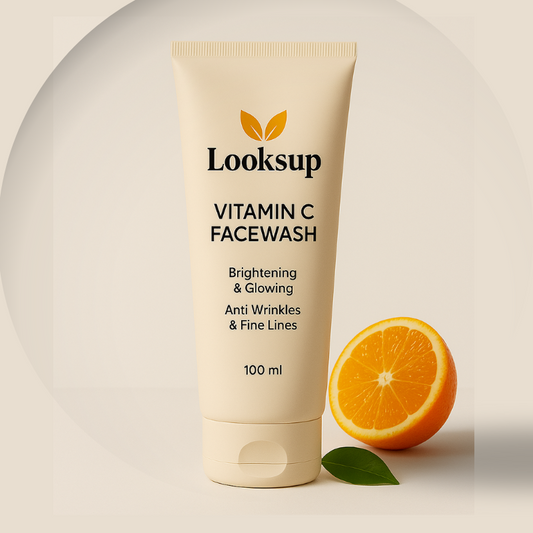 🌿 Looksup Vitamin C Face Wash  ✨ Bright, Fresh & Glowing Skin – Every Wash